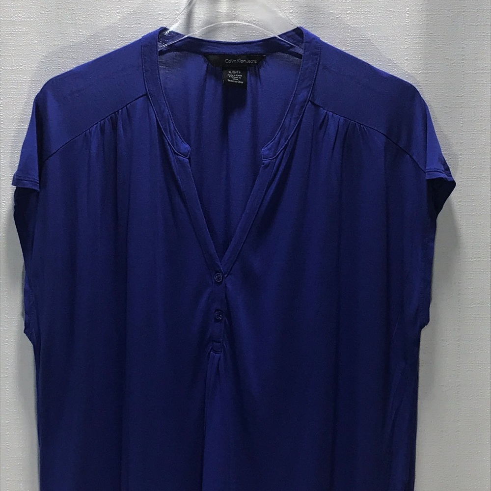 CALVIN KLEIN JEANS Blue Top - Picture 2 of 6